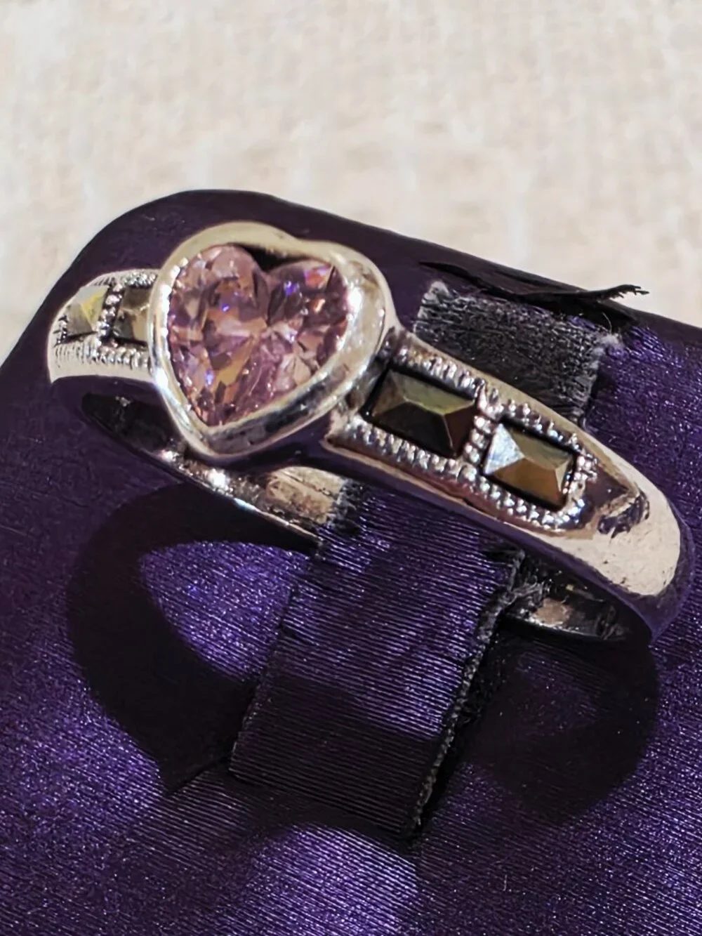 Vintage Sterling Silver vintage bezel